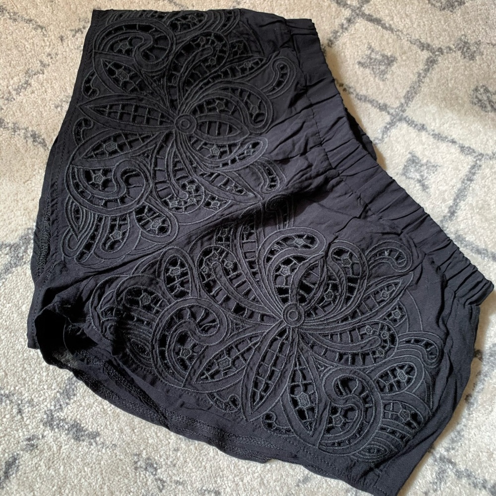 Lace Panel Shorts